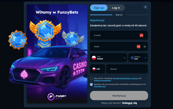 Funzybets login